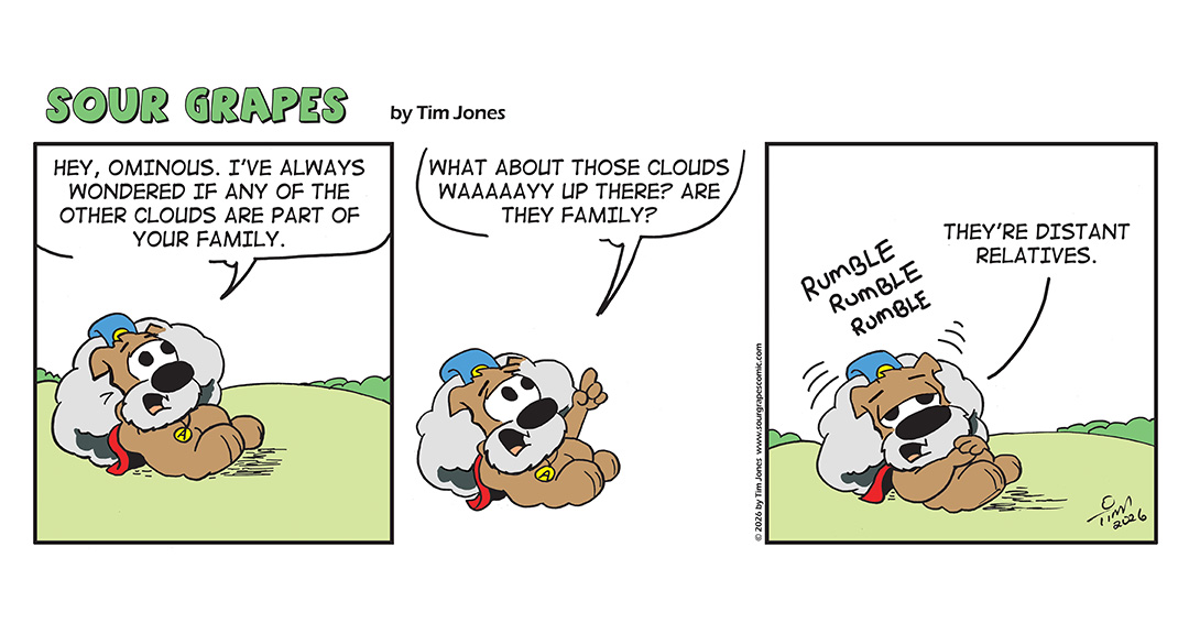 Sour Grapes Comic Strip - Relative 5-19-26